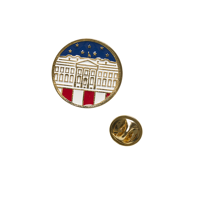 White House Circle Flag Lapel Pin