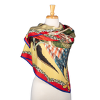 America Celebrates 250 Years Silk Scarf - Red on form
