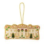 White House felt ornament front