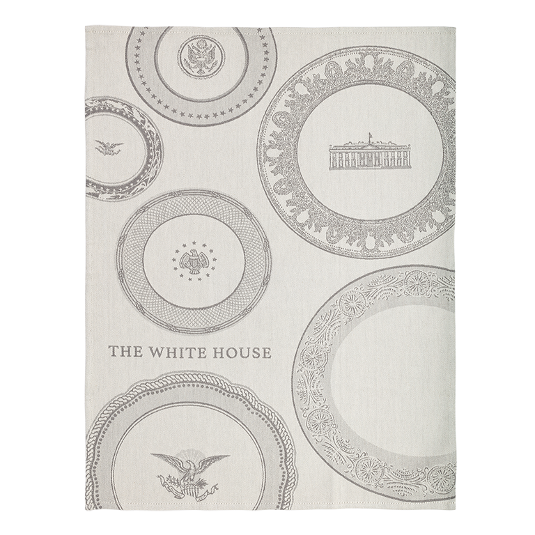 White House State China Tea Towel