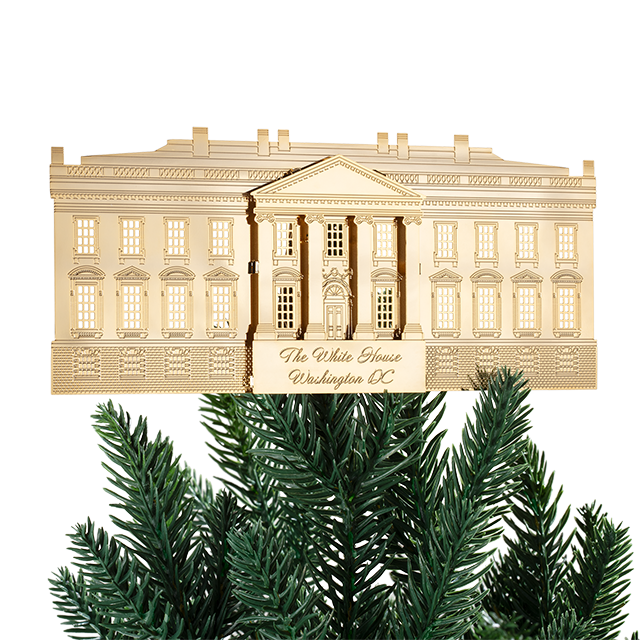 White House Tree Topper on tree