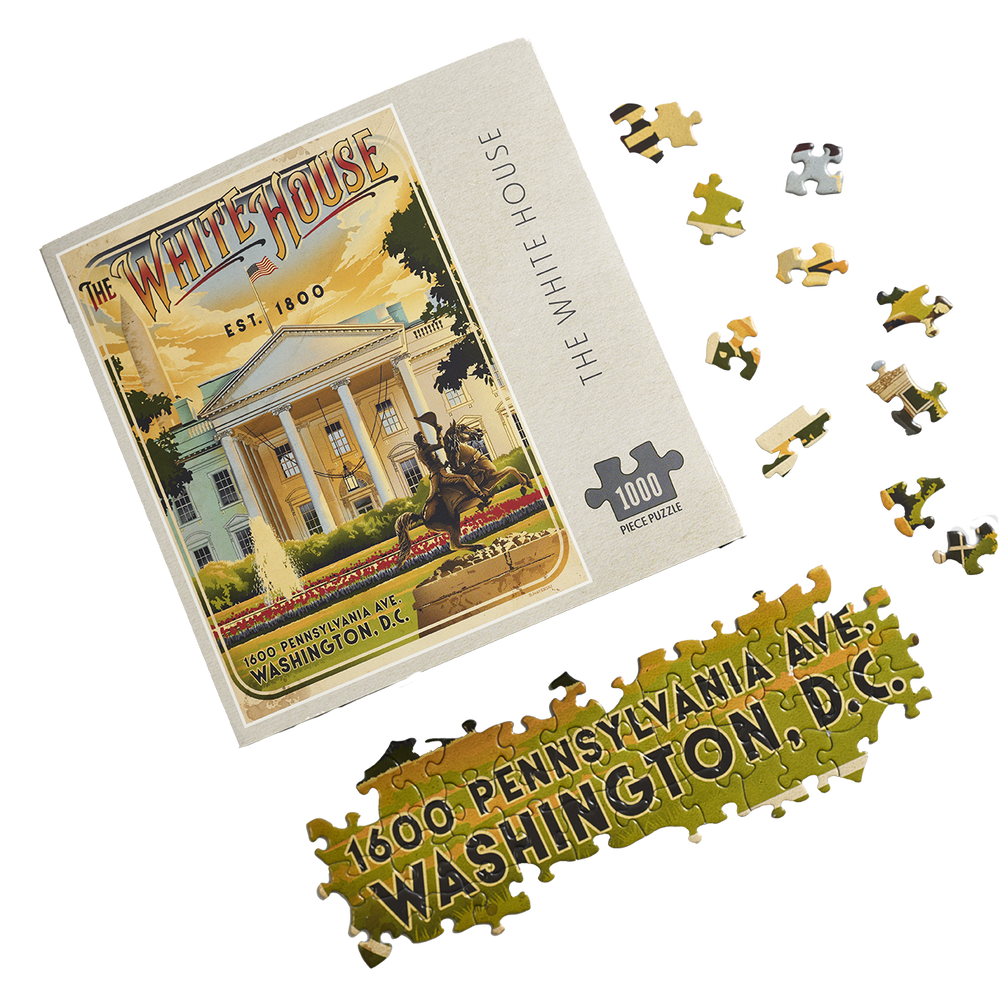 White House Vintage Graphic Puzzle