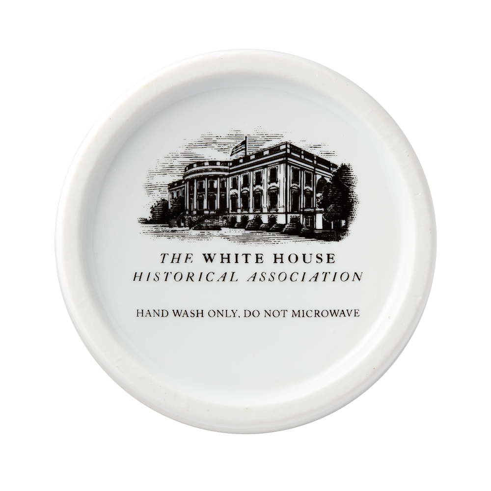 White House with Cherry Blossoms Vase