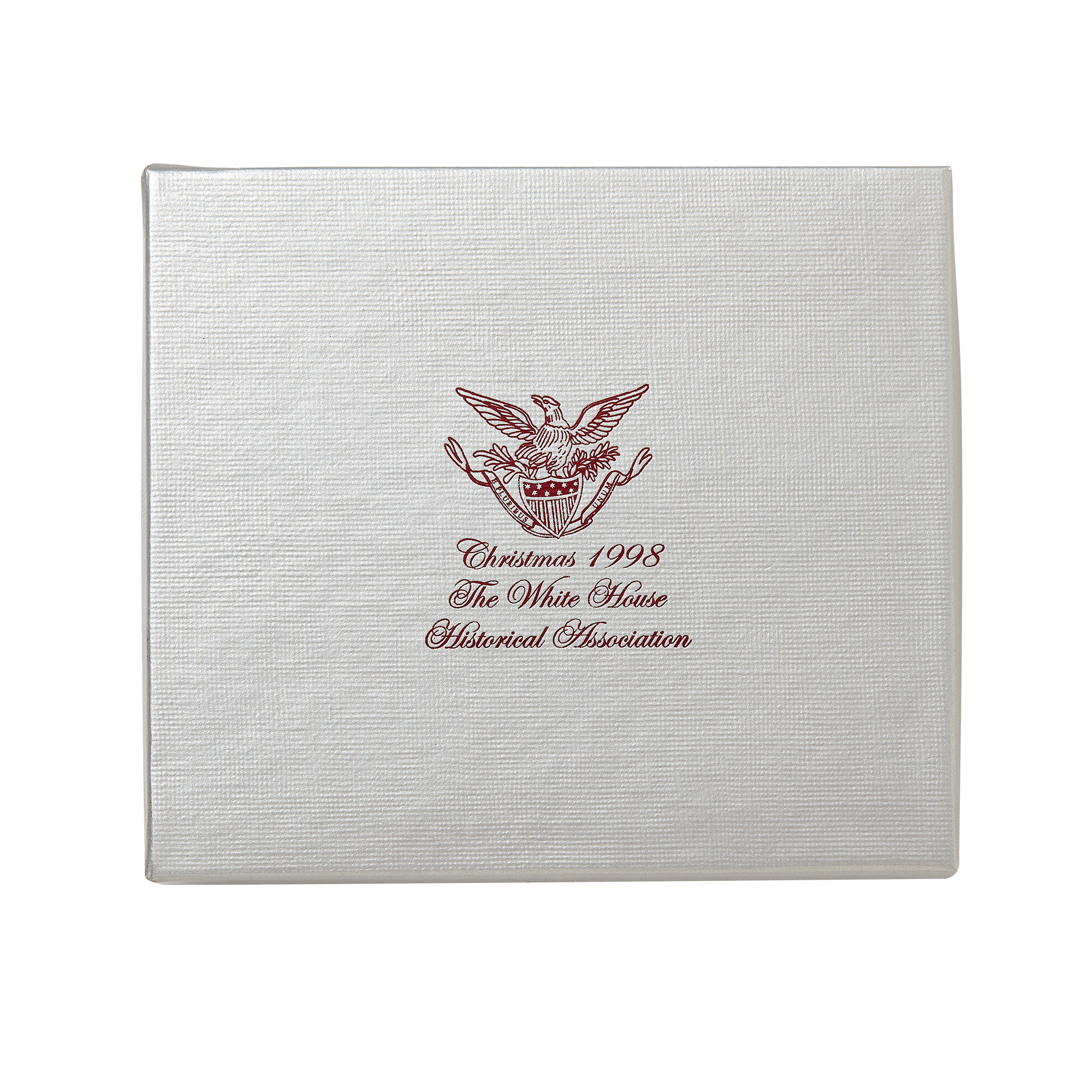 1998 White House Christmas Ornament, The American Bald Eagle and Shield-Box with Lid