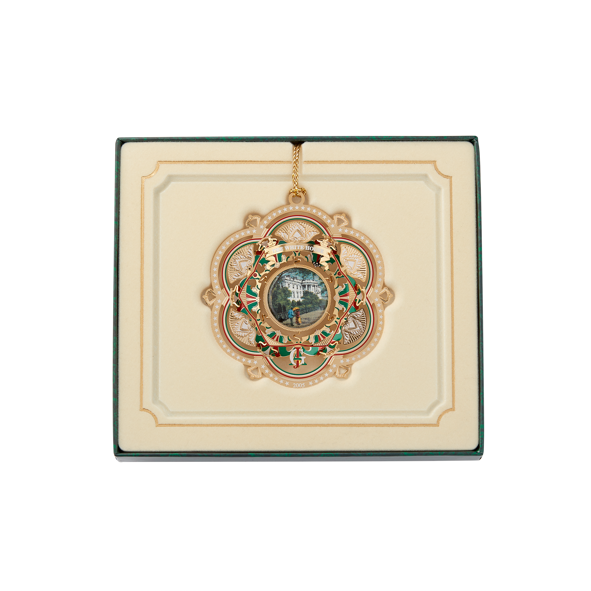 2005 White House Christmas Ornament, The South Facade-In Box