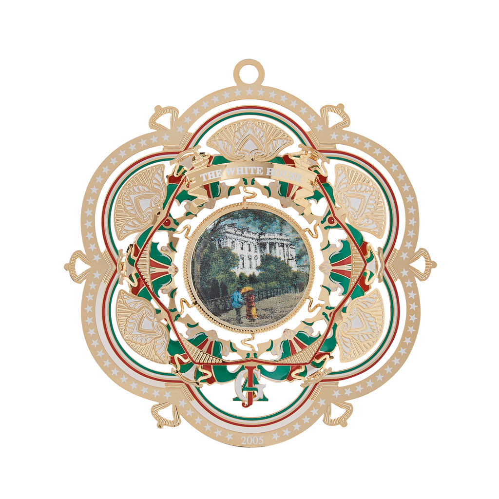 2005 White House Christmas Ornament, The South Façade-Front