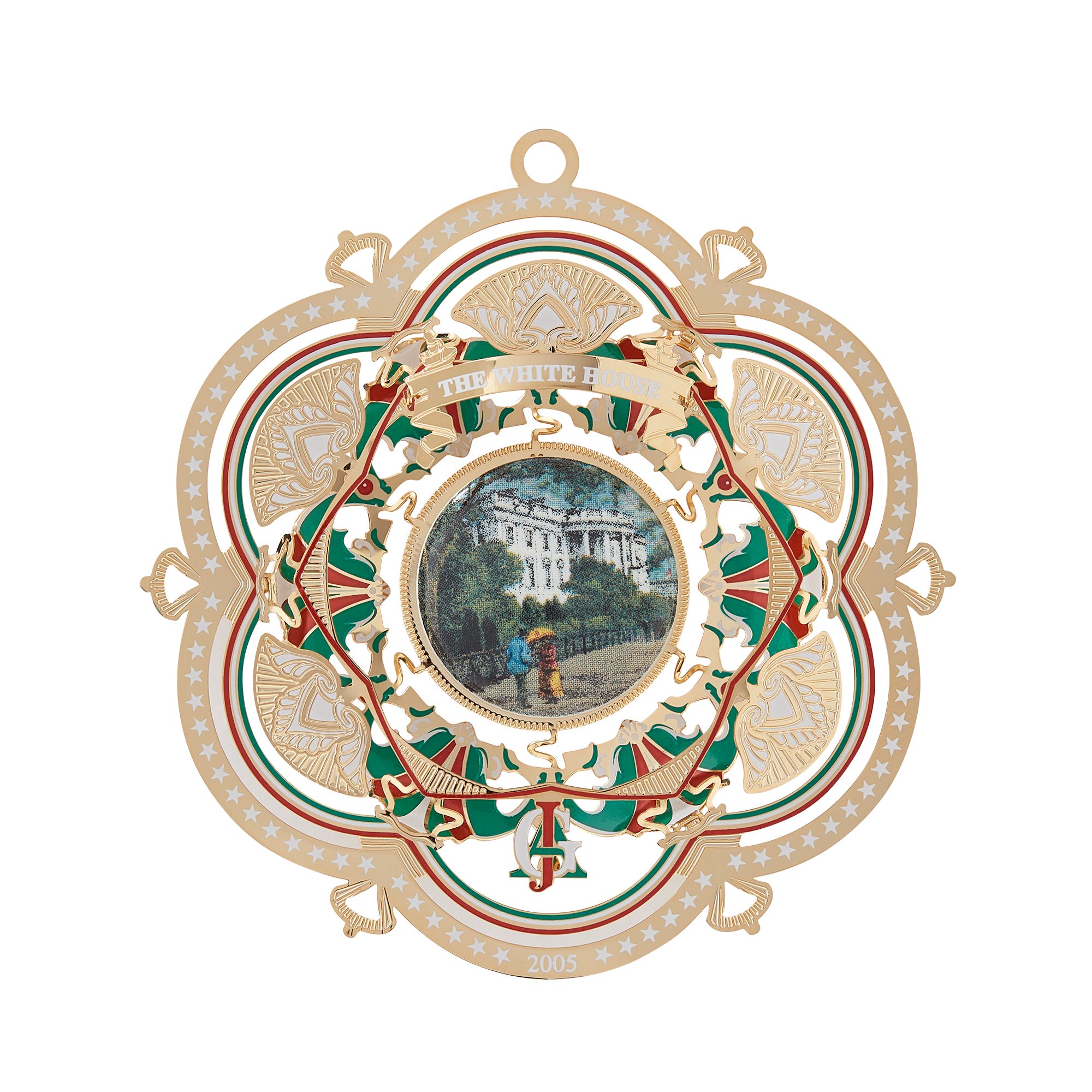2005 White House Christmas Ornament, The South Façade-Front