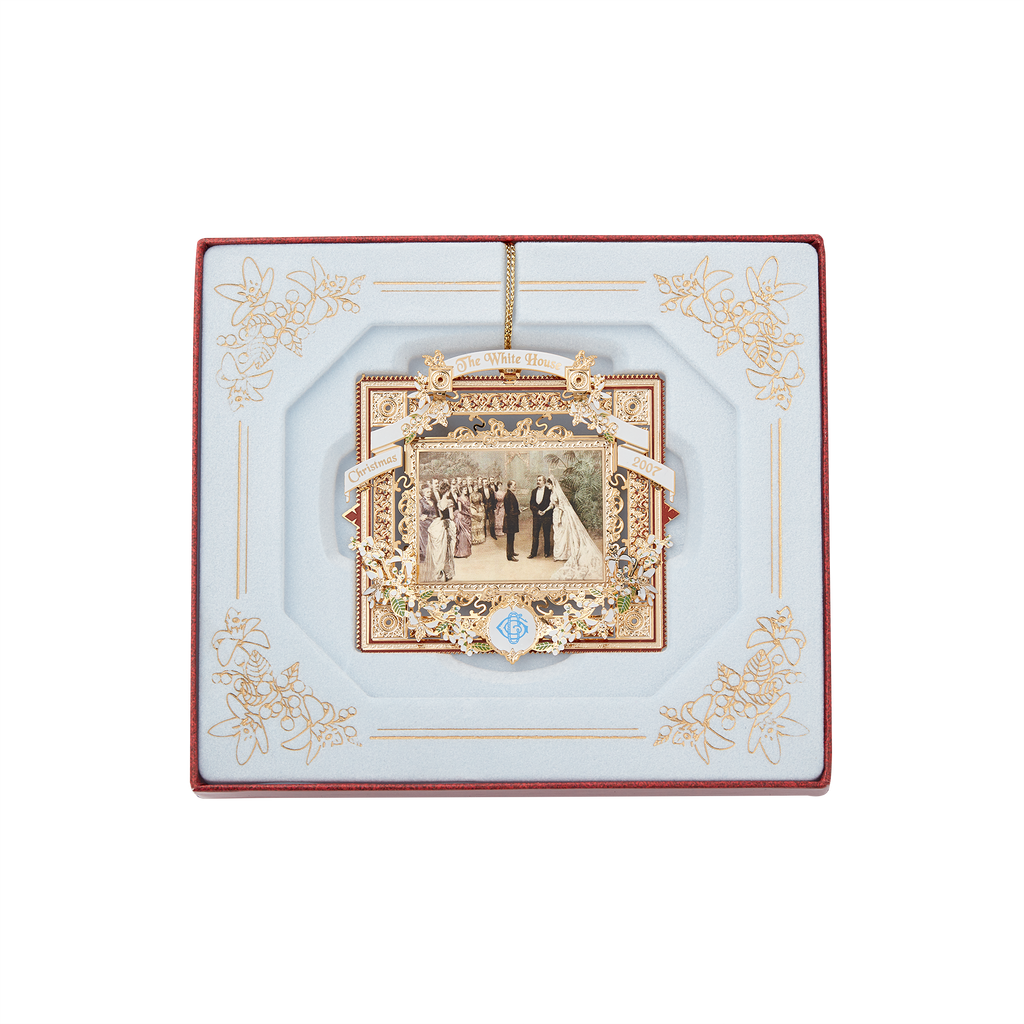 2007 White House Christmas Ornament, A President Marries in the White House-In Box