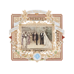 2007 White House Christmas Ornament, A President Marries in the White House-Front