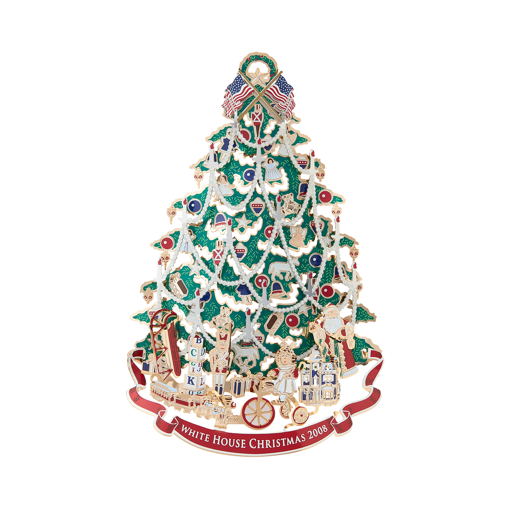 White House Christmas Ornament Set: 2007-2011