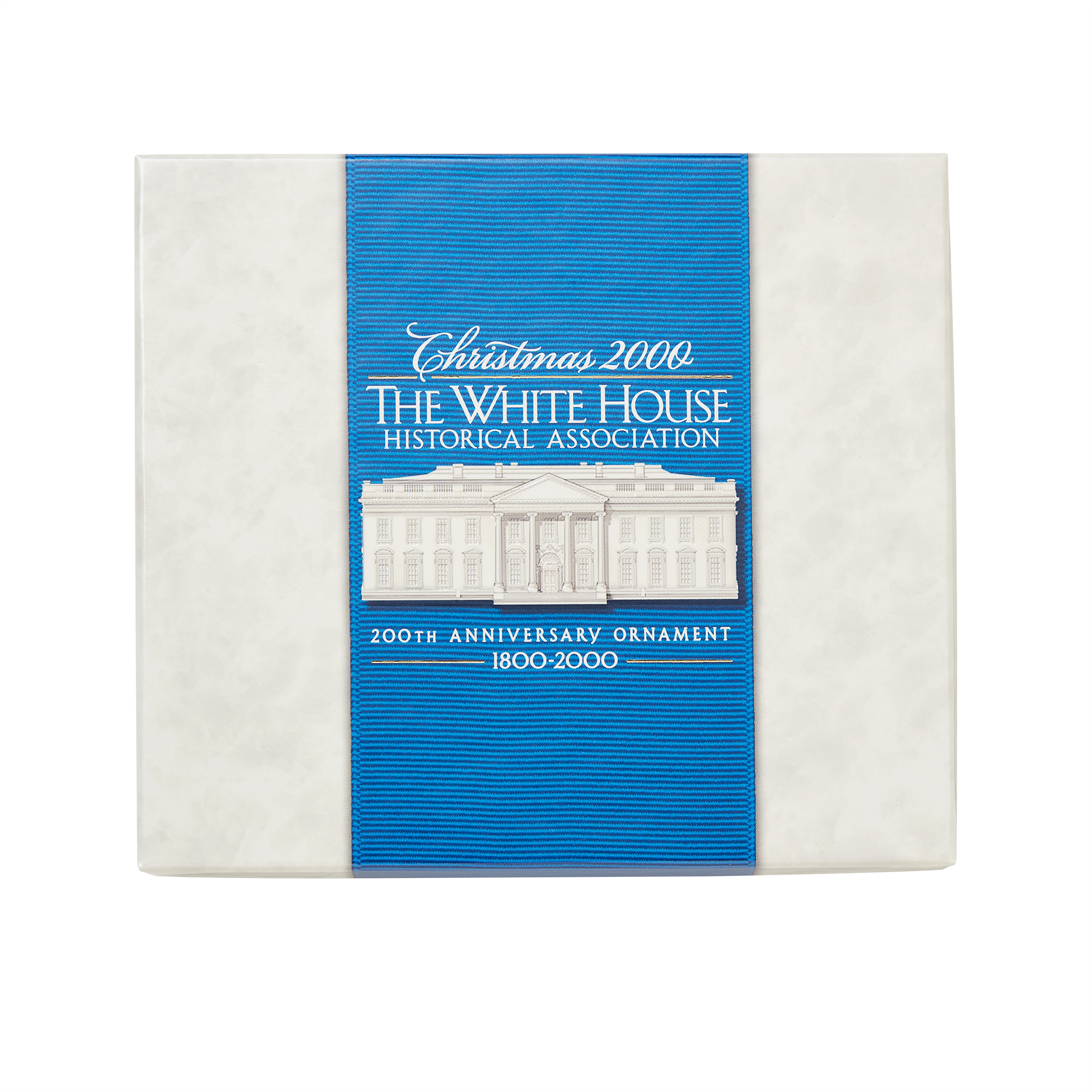 2000 White House Christmas Ornament, 200th Anniversary of the White House-Box with Lid