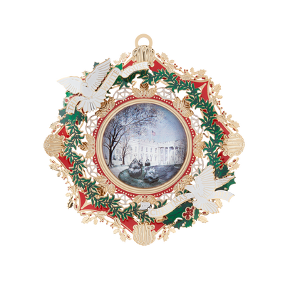 Official 2022 White House Christmas Ornament and Stand, Set – White House  Historical Association