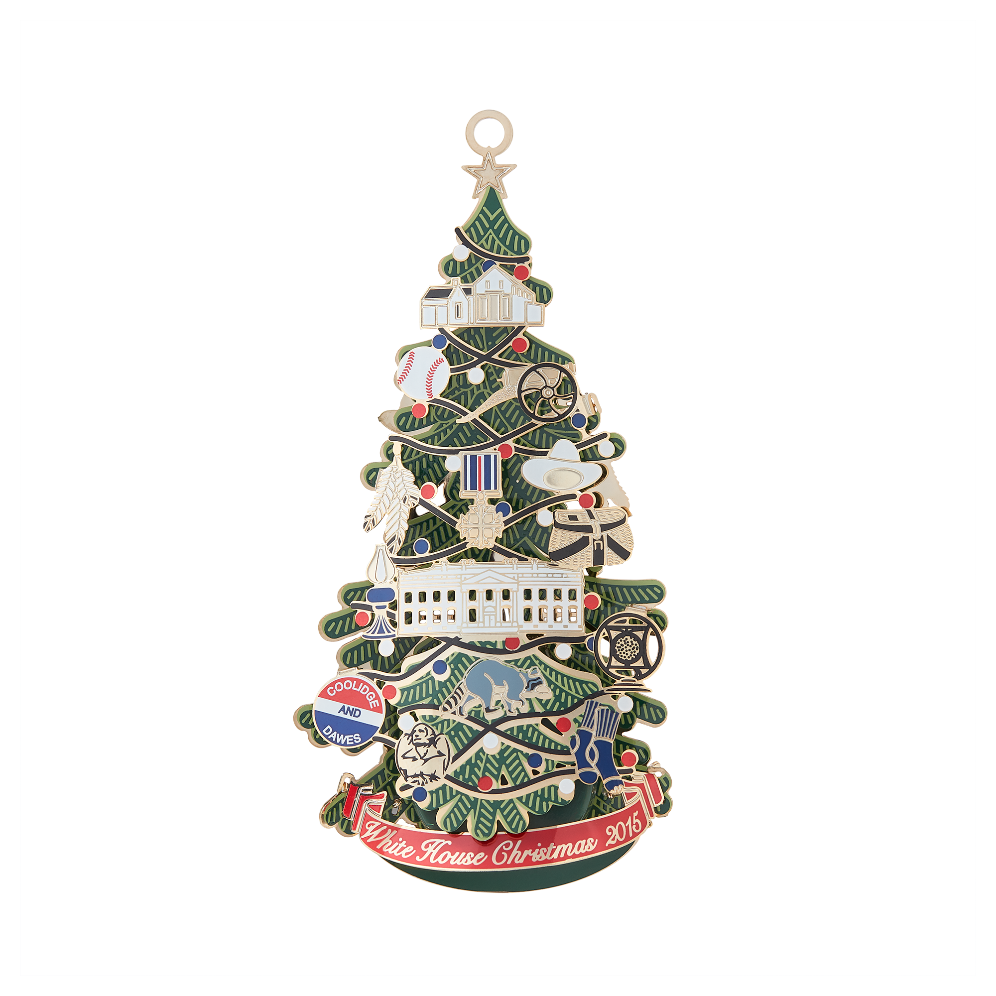 White House Christmas Ornament Set: 2012-2016