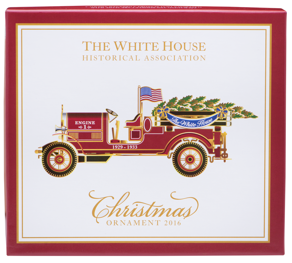 2016 White House Christmas Ornament-Box with Lid