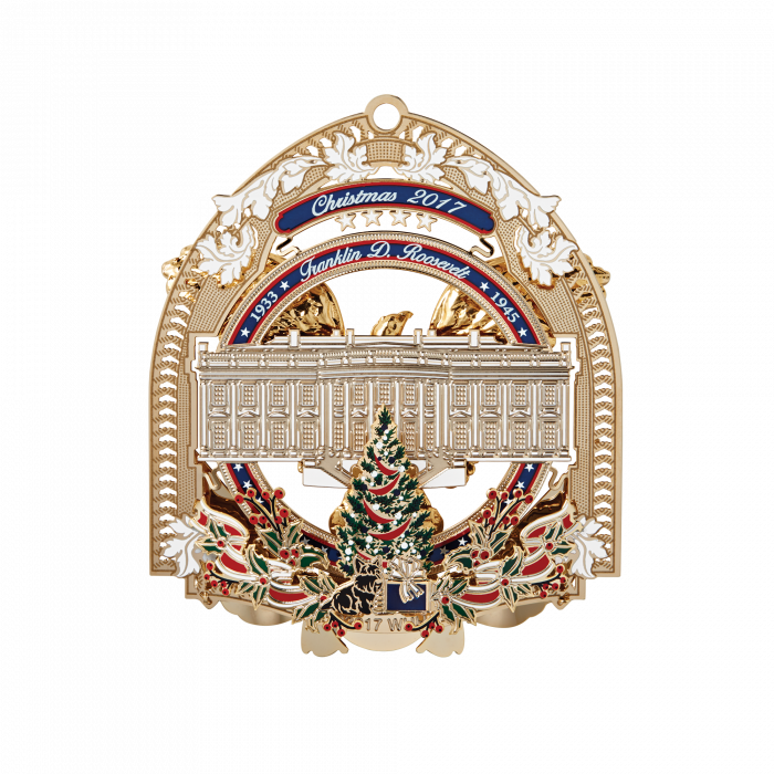 Official 2017 White House Christmas Ornament-Back