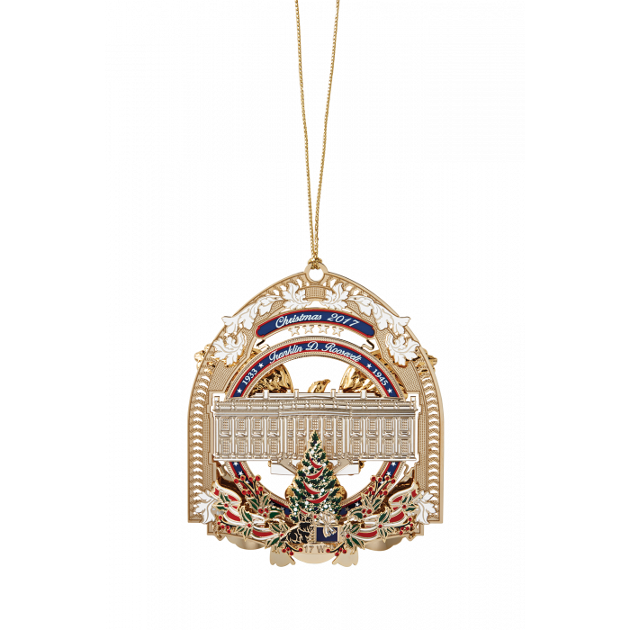 Official 2017 White House Christmas Ornament-Back