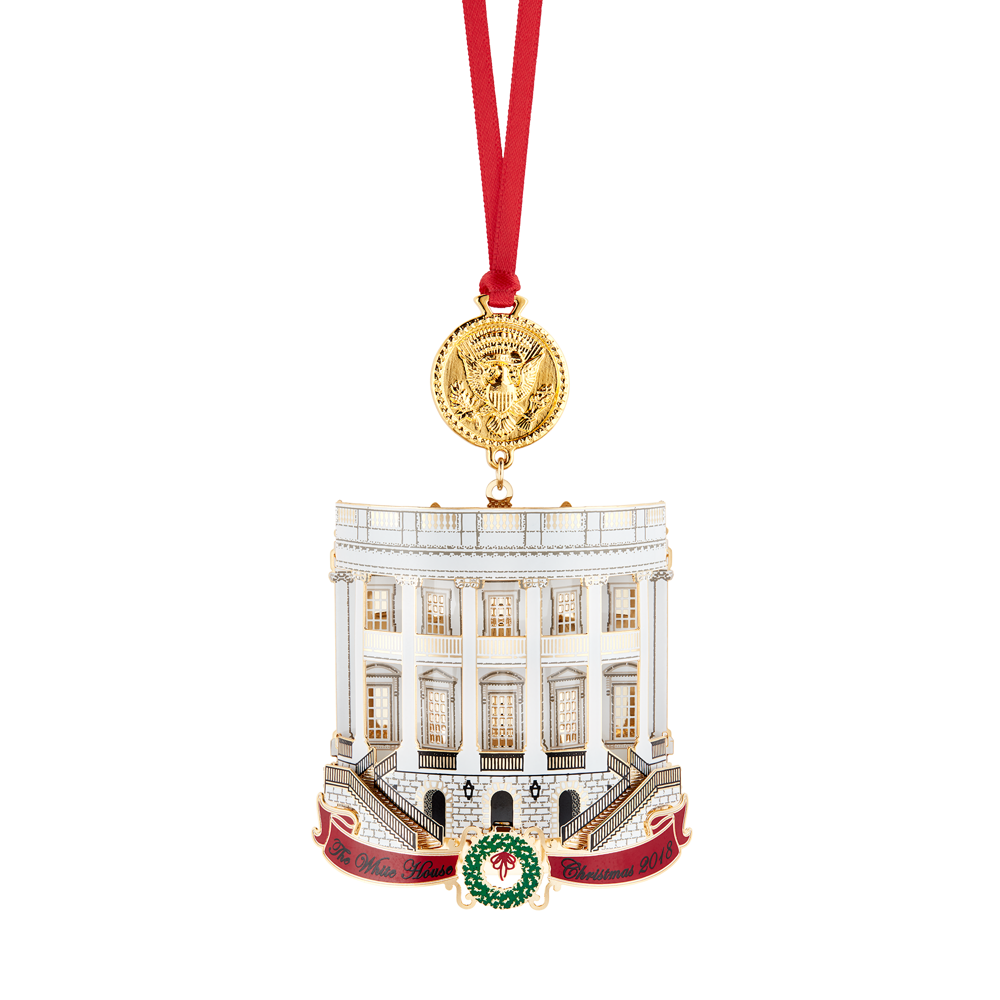 Official 2018 White House Christmas Ornament-Front