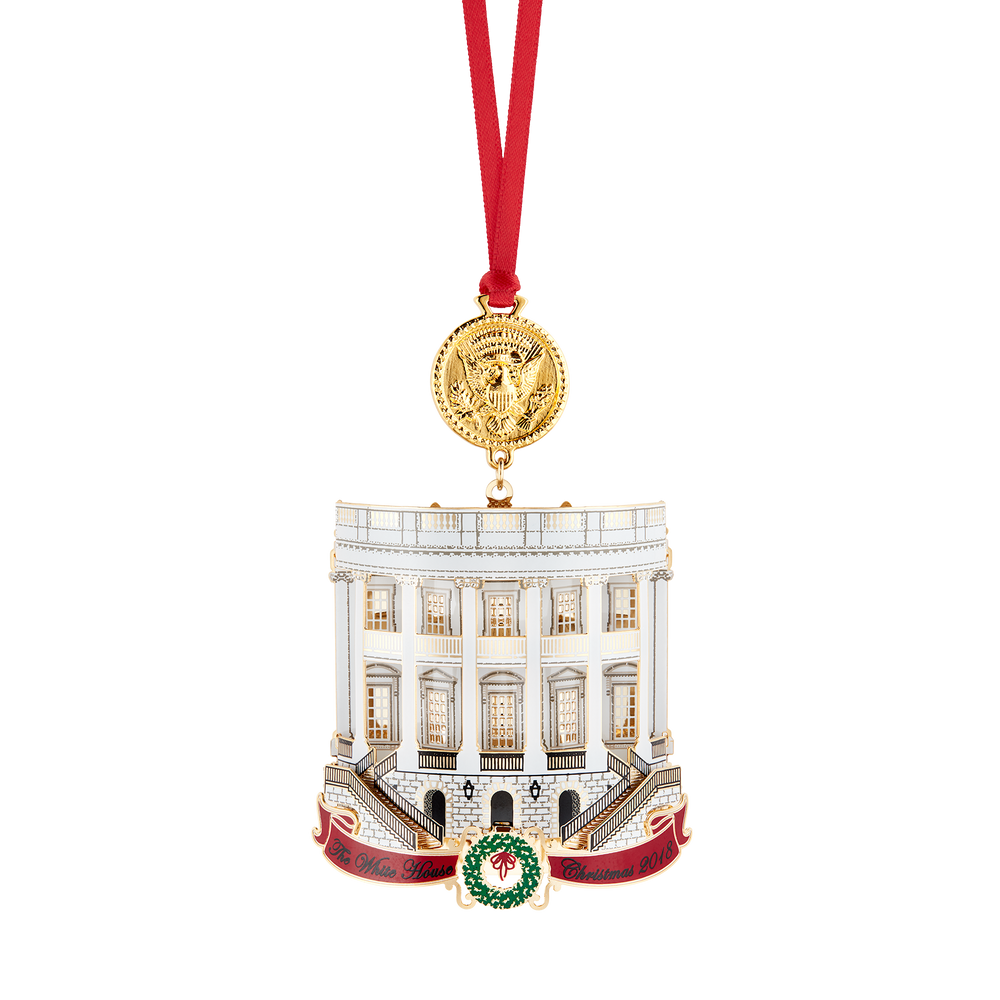 Official 2018 White House Christmas Ornament-Front
