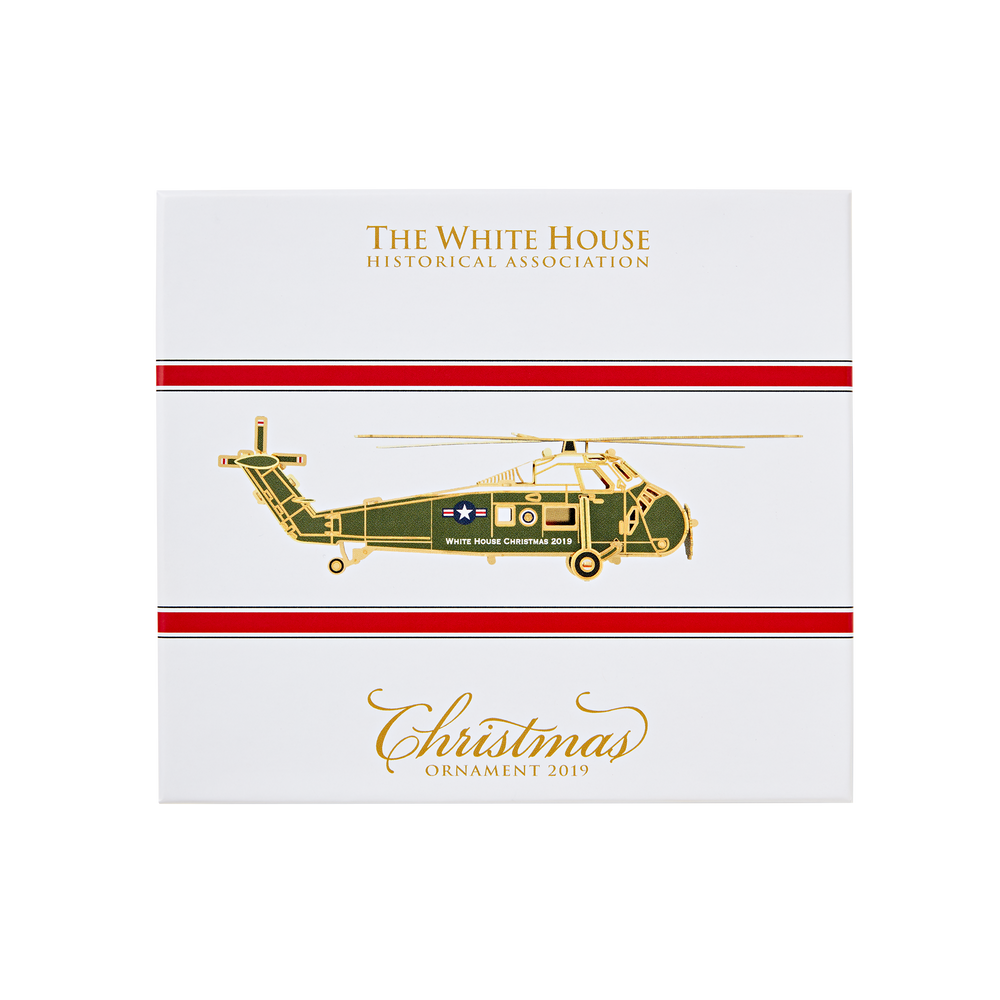 Official 2019 White House Christmas Ornament-helicopter-package
