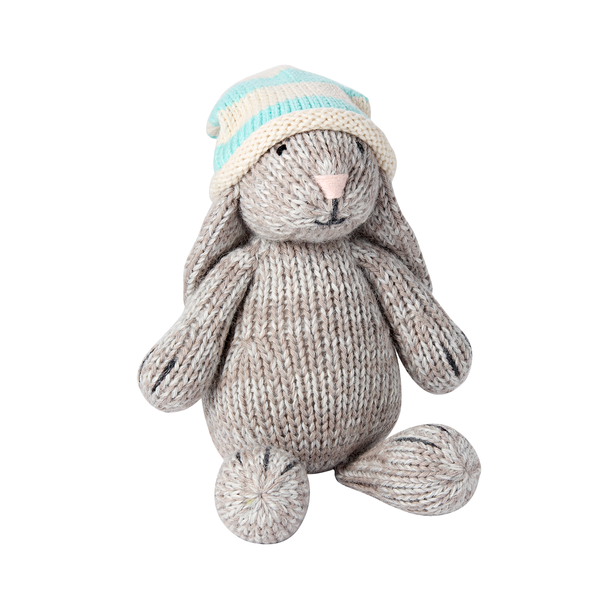 Hand Knitted Gray Bunny