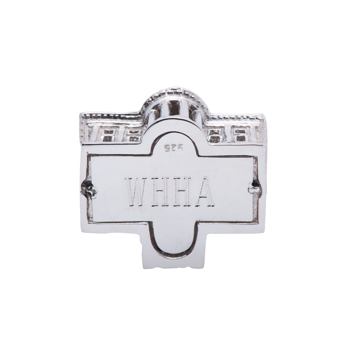 3D White House Sterling Silver Key Chain – White House Historical