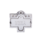 3D White House Sterling Silver Key Chain