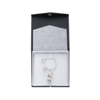 3D White House Sterling Silver Key Chain