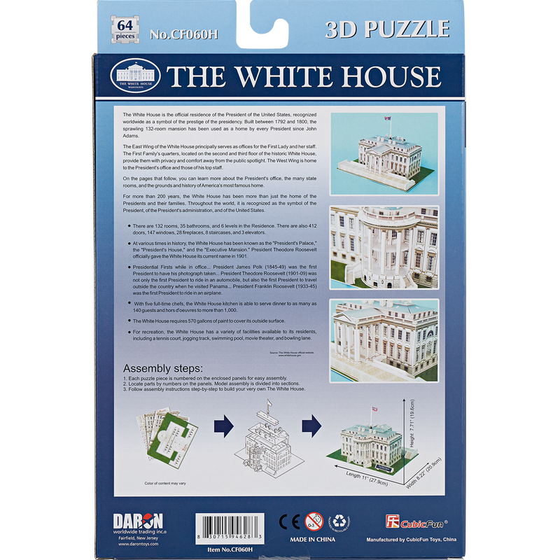 3D White House Puzzle – White House Historical Association
