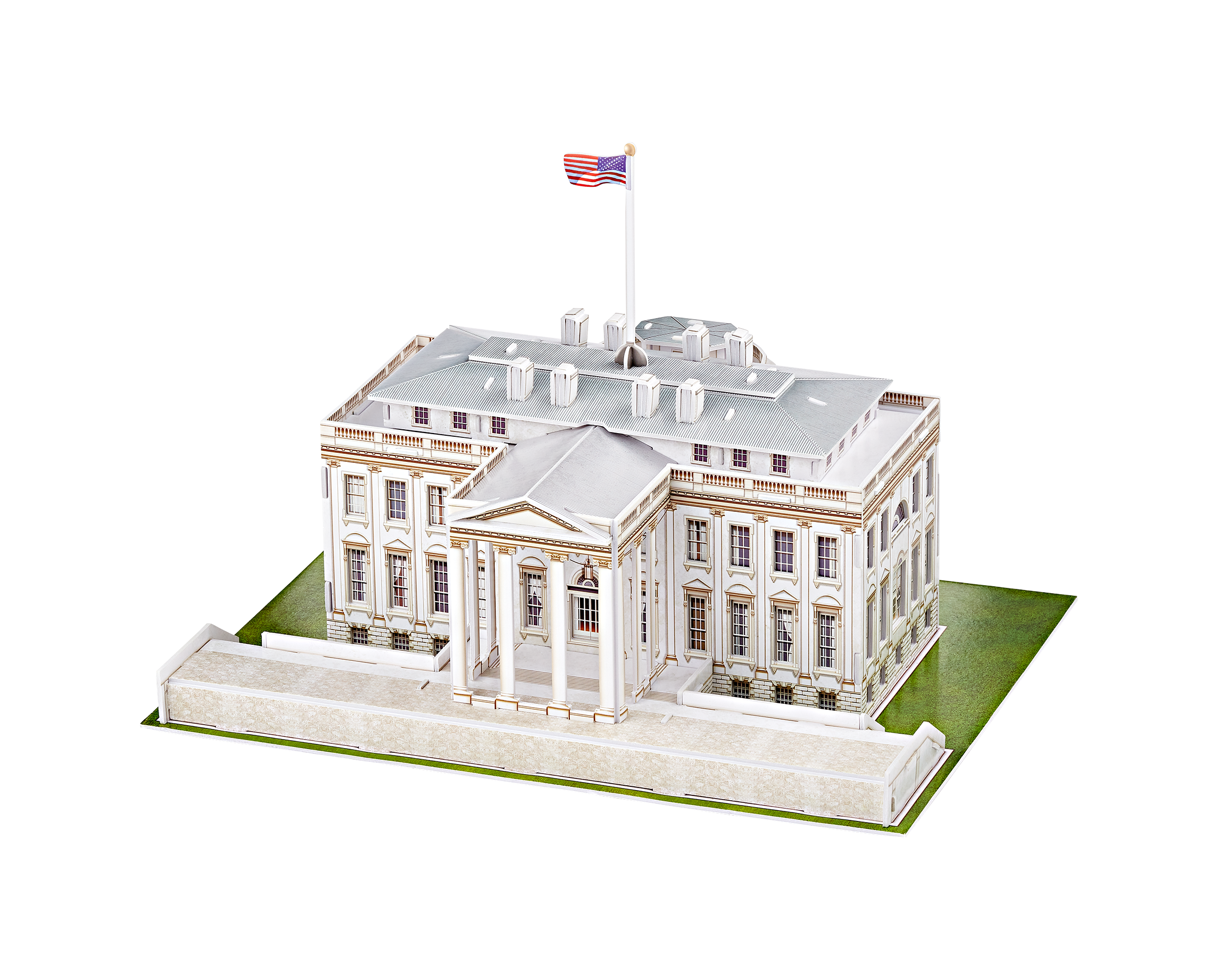 3D architectural puzzle of the White House