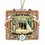 2007 White House Christmas Ornament, A President Marries in the White House-Front