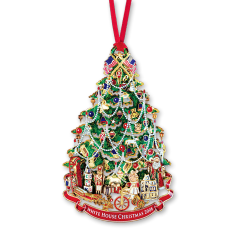 2008 White House Christmas Ornament, A Victorian Christmas Tree-Front