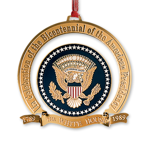 1989 White House Christmas Ornament, The Bicentennial of the Presidency