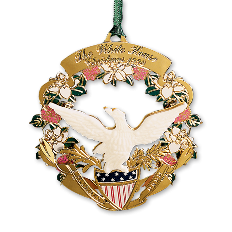 1998 White House Christmas Ornament, The American Bald Eagle and Shield