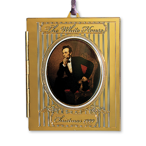 1999 White House Christmas Ornament, President Abraham Lincoln's Portrait