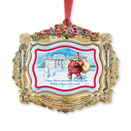 2011 White House Christmas Ornament, Santa Visits the White House
