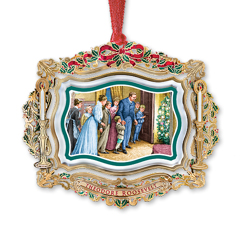 2011 White House Christmas Ornament, Santa Visits the White House