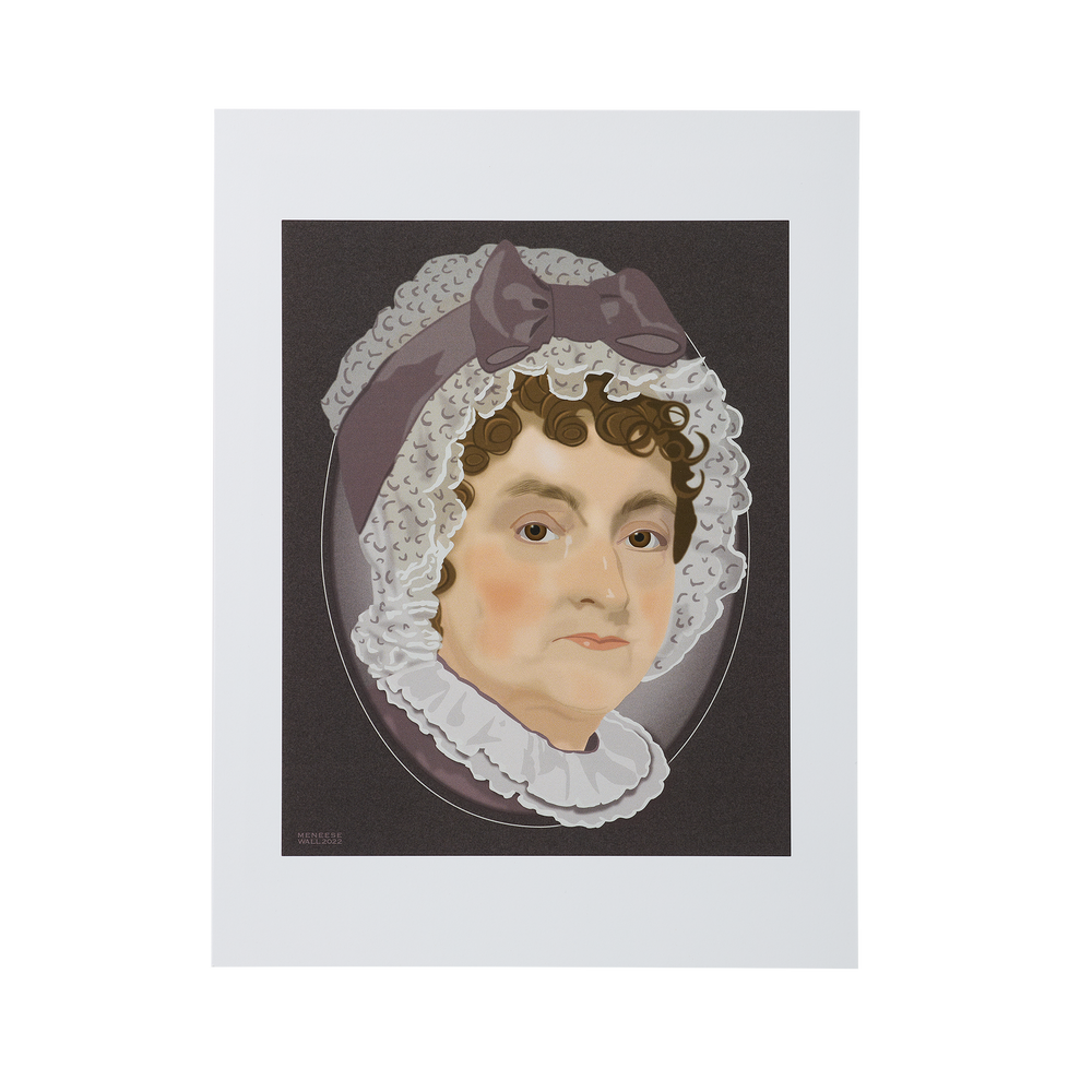 First Lady Portrait Art: Abigail Adams Print