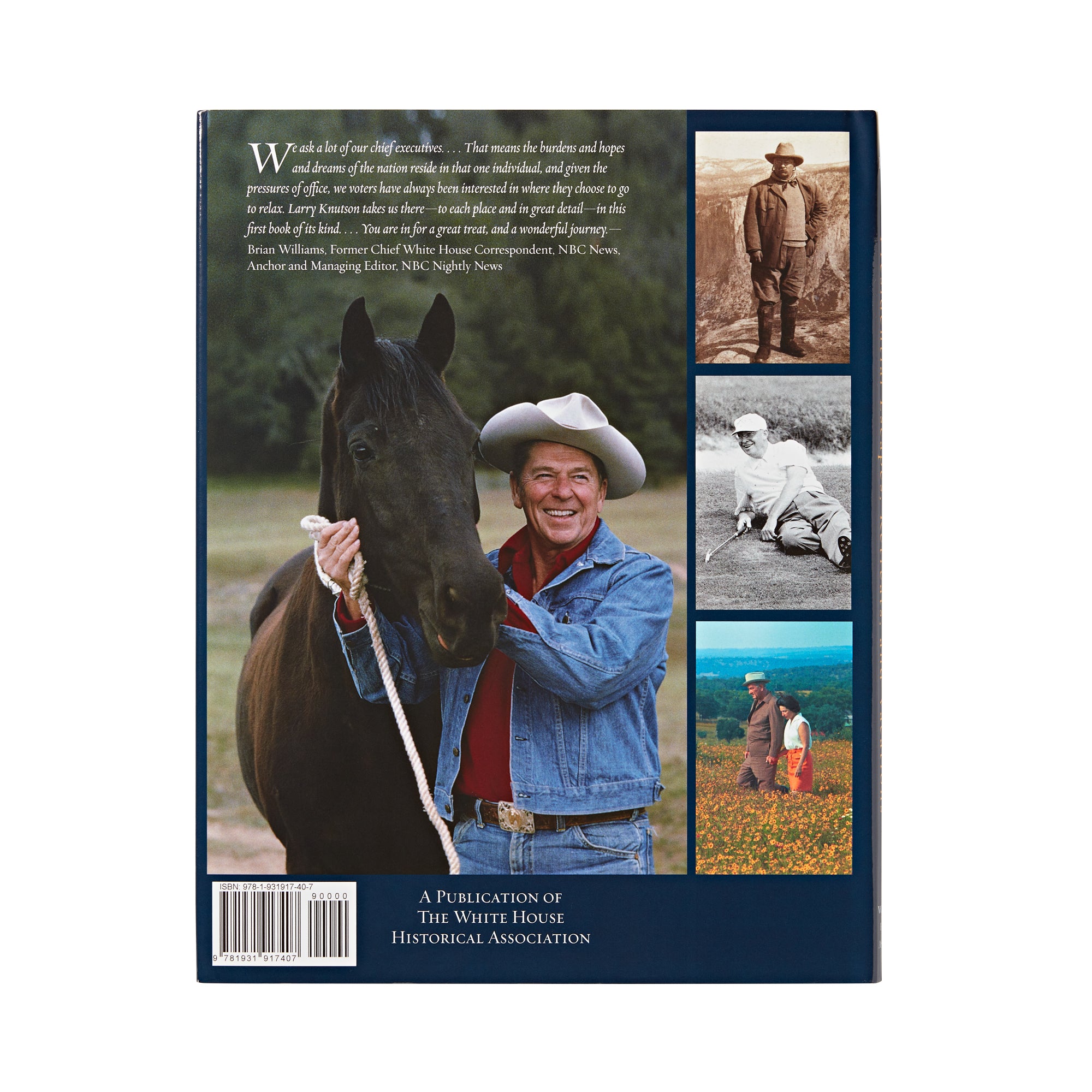 Away from the White House: Presidential Escapes, Retreats, and Vacations-Back Cover