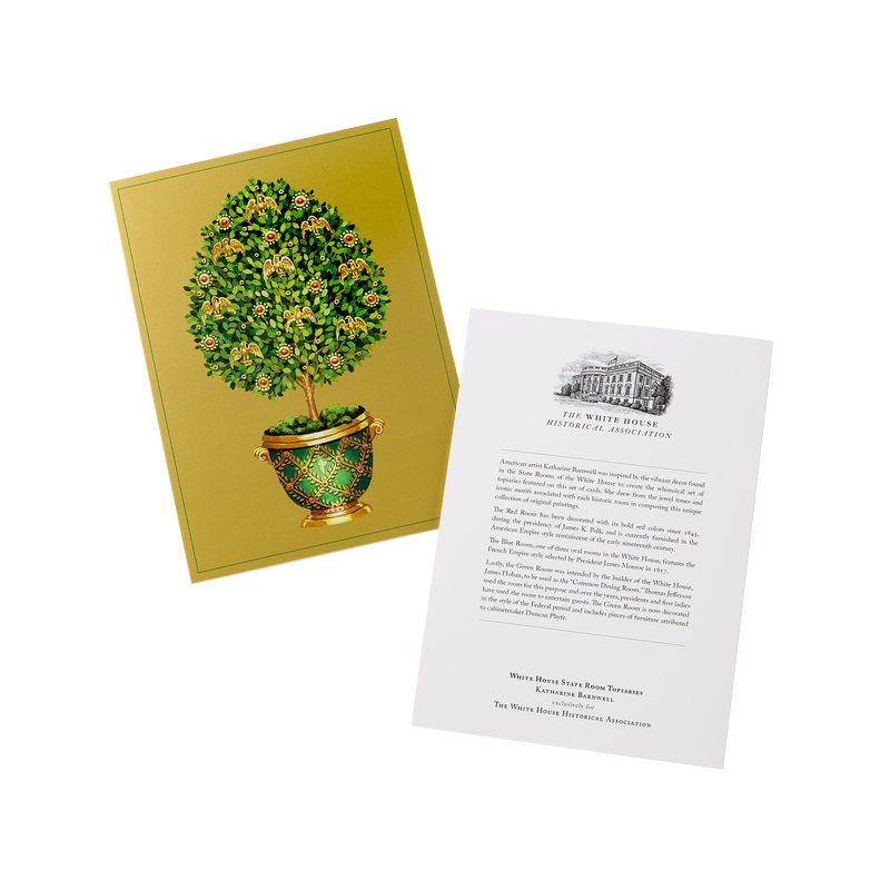 State Room Topiary Note Cards – White House Historical Association