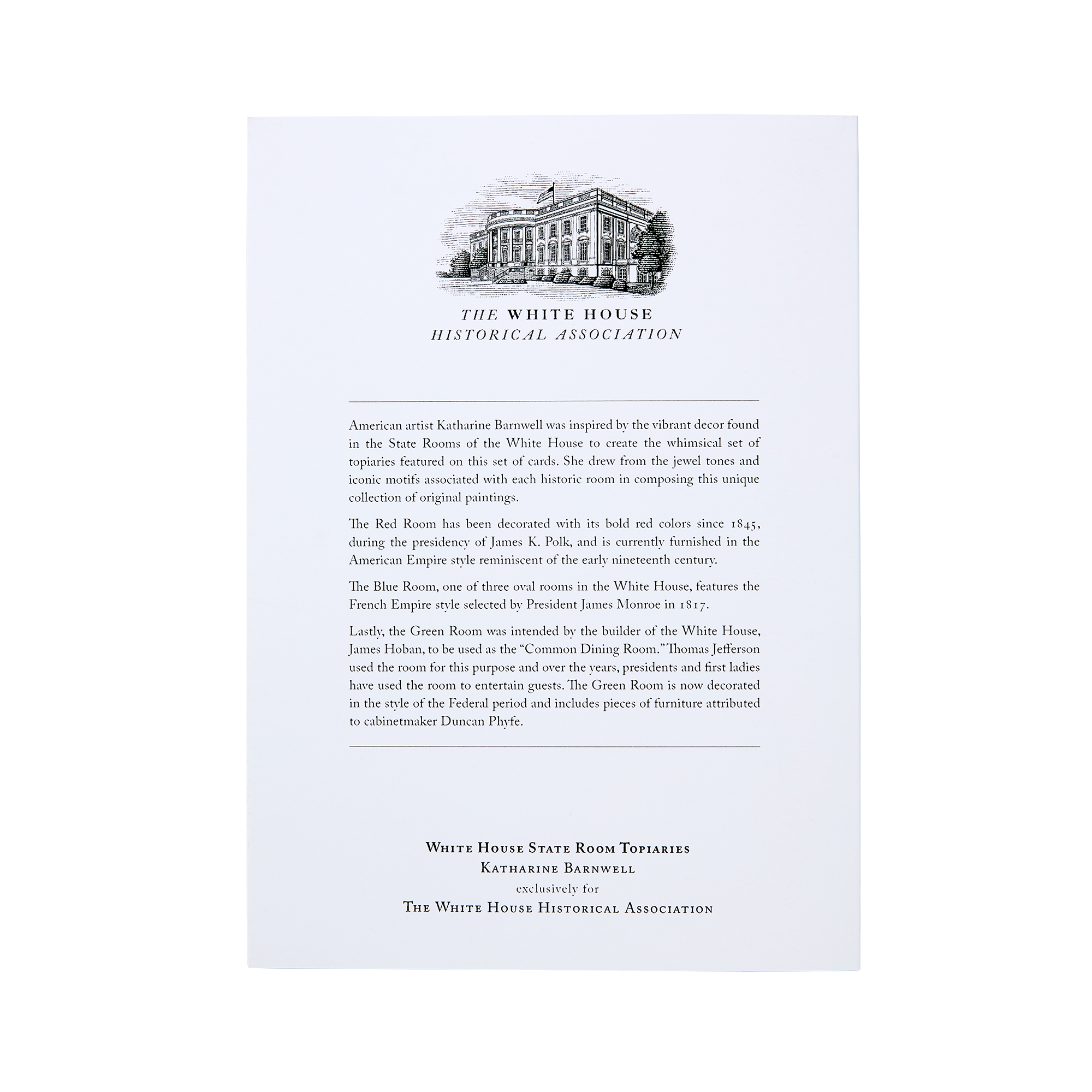 State Room Topiary Note Cards