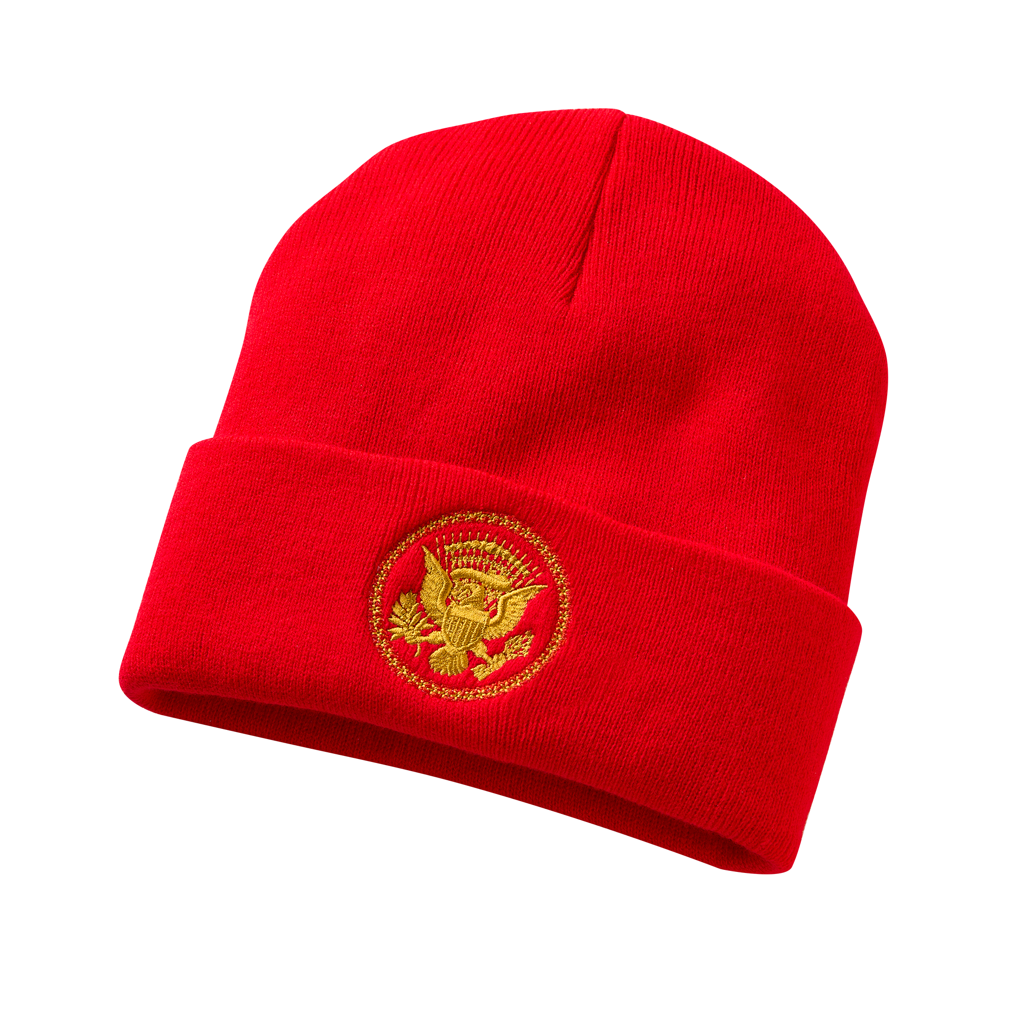 Red Truman Seal Beanie
