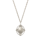 Blue Room Oval Pendant Necklace