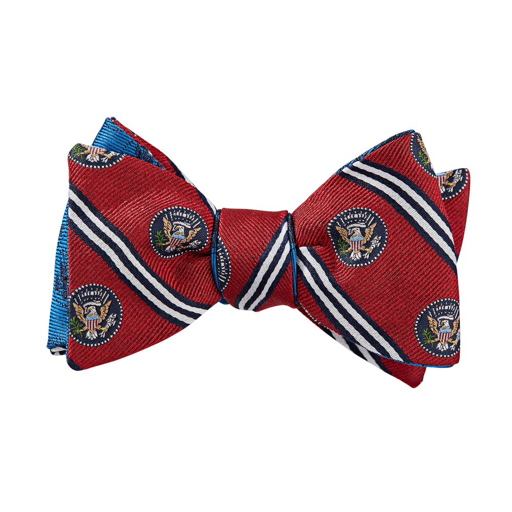 Brooks Brothers Truman Seal Double-Sided Bow Tie - Red