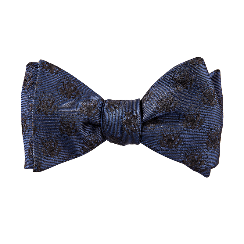 Brooks Brothers Navy Truman Seal Bow Tie