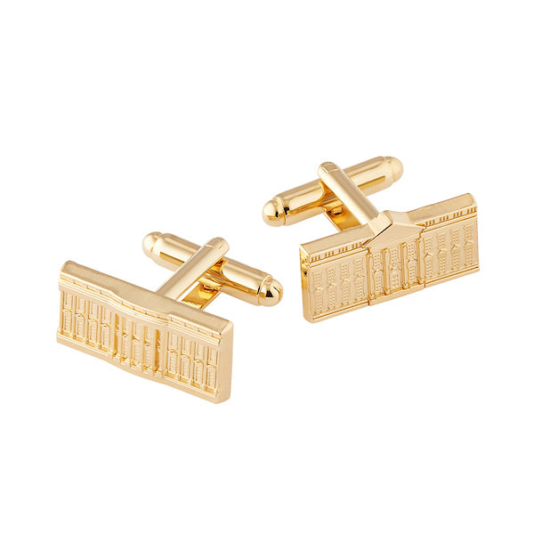 White House Cuff Links, North and South View - Gold Plated