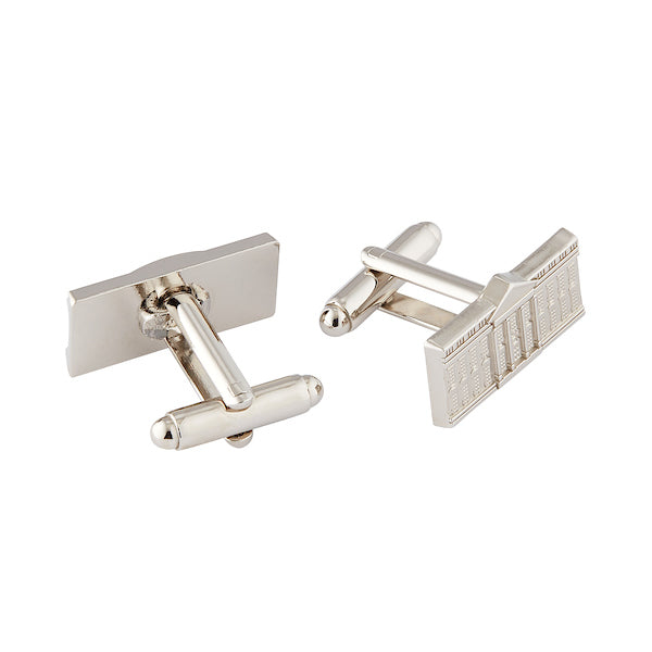 White House Cuff Links, North and South View - Nickel Plated