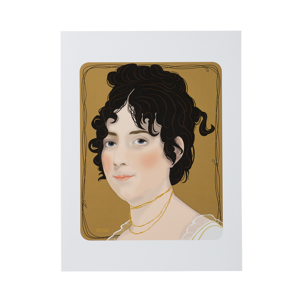 First Lady Portrait Art: Dolley Madison Print