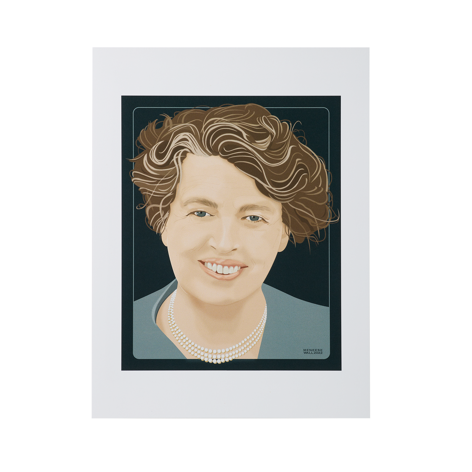 First Lady Portrait Art: Eleanor Roosevelt Print