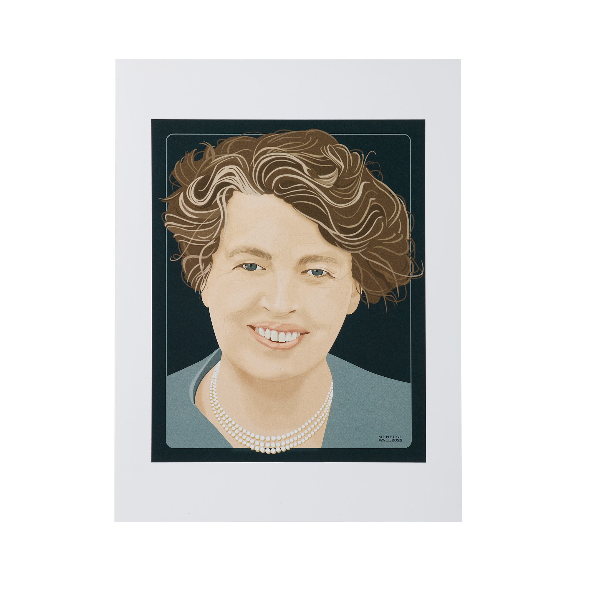 First Lady Portrait Art: Eleanor Roosevelt Print – White House