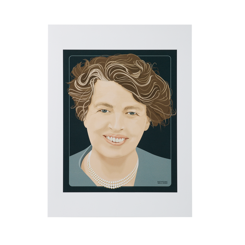 First Lady Portrait Art: Eleanor Roosevelt Print